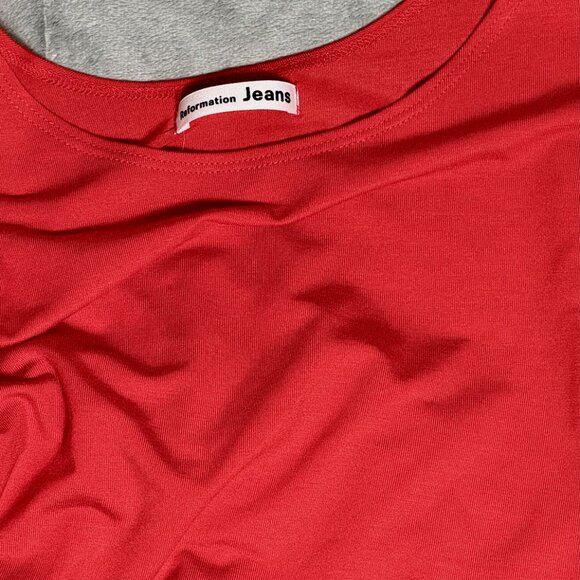 Reformation Jeans Red Wrap Dress - Picture 4 of 6